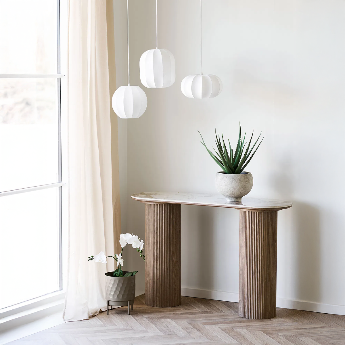 Artichok Ronda Houten Sidetable Bruin - 120 x 78 cm