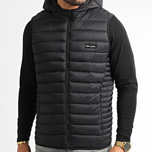 Doudoune Sans Manches A Capuche Terry Noir