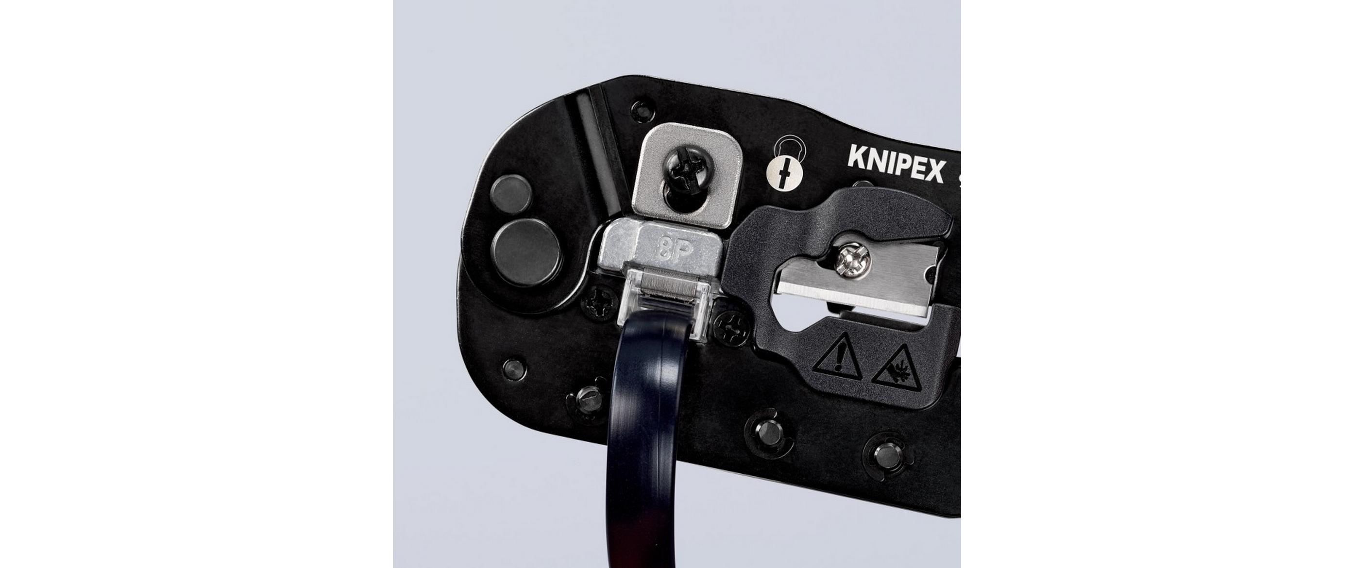 Crimpzange für RJ45-Westernstecker 190 mmCrimpzange für Kabelschnitt