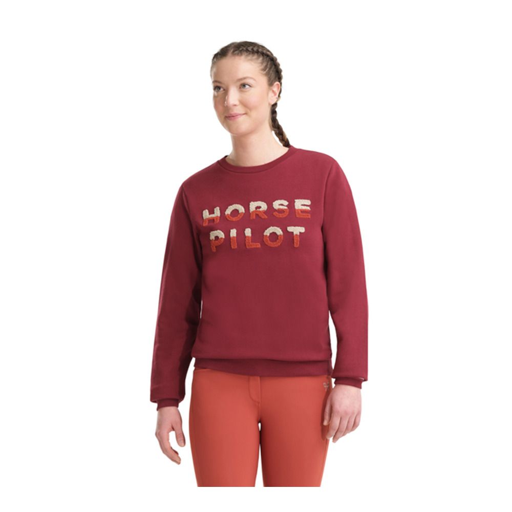 Horse Pilot TEAM SWEAT-SHIRT - Sweat Femme dark red