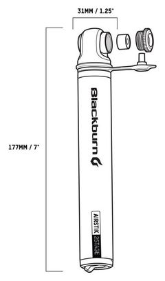 Pompe à Main Blackburn Airstik 2 Stage Gris