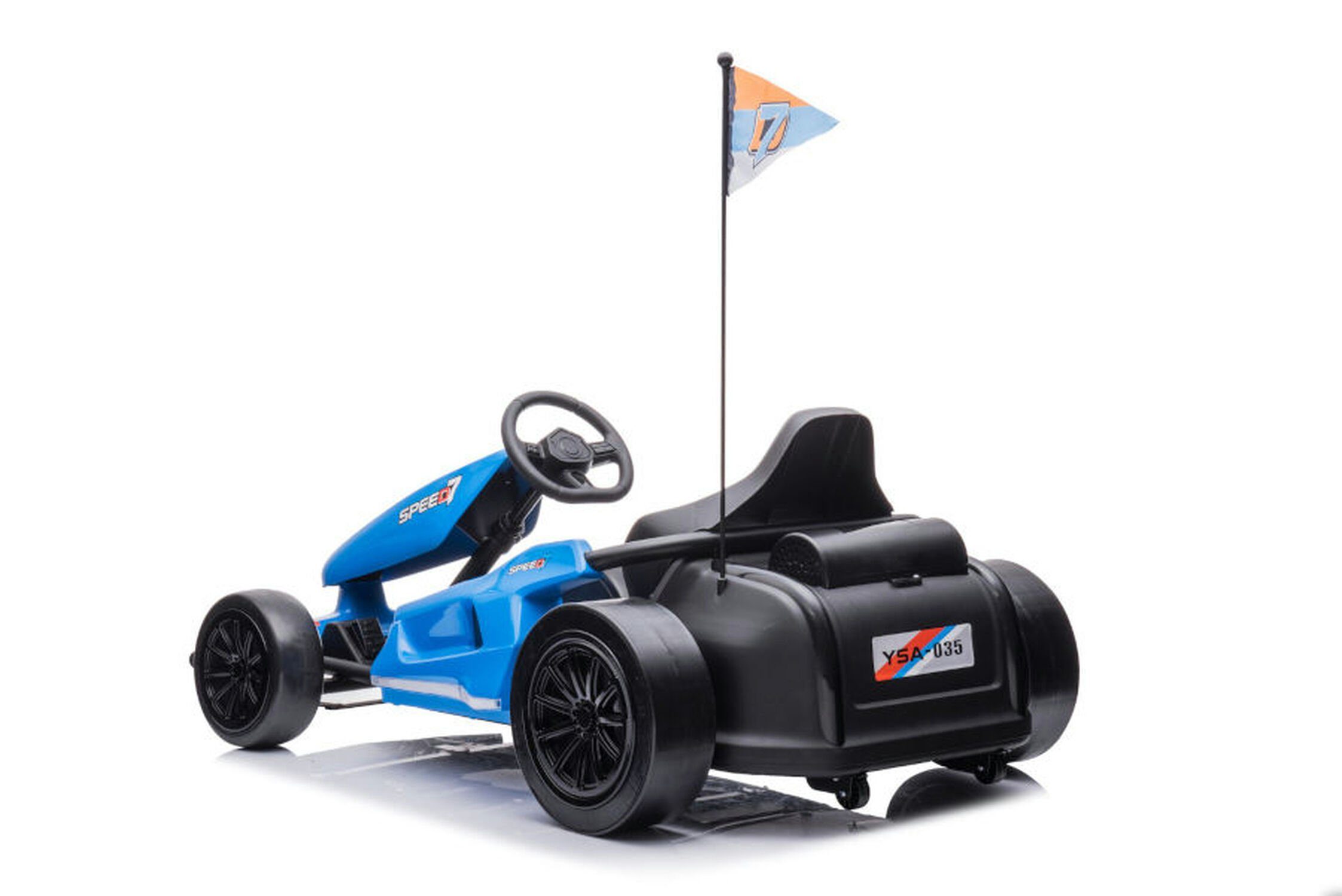 Quadriciclo elétrico infantil TPFLiving eDrift - bateria: 2 x 12 volts/7Ah, capacidade de carga 60 kg, carro infantil - carro elétrico - kart elétrico