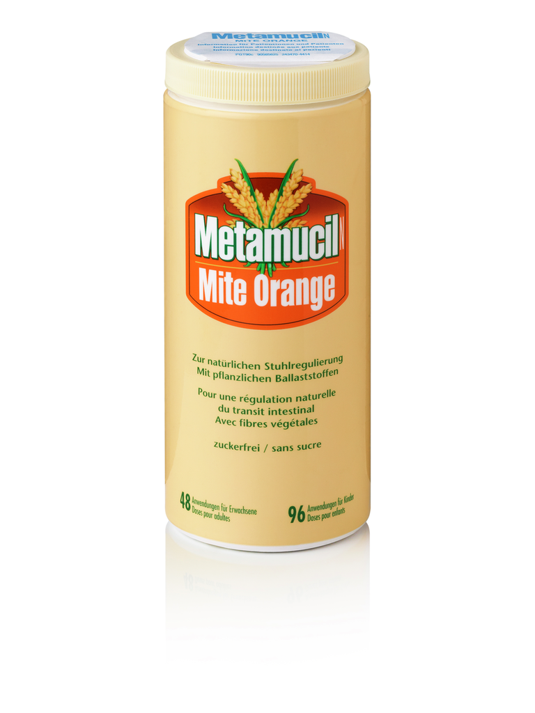 METAMUCIL N Mite<br>283 g, Dose, Pulver zur Herstellung einer Lösung zum Einnehmen, orange