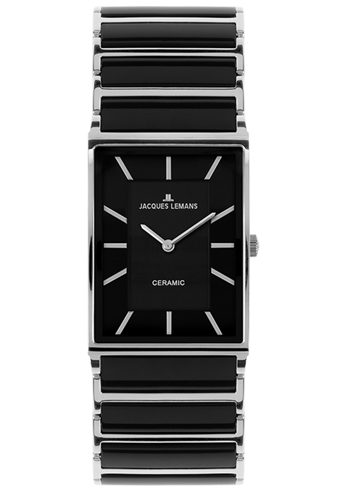 Jacques Lemans Damenuhr York HighTech Ceramic schwarz