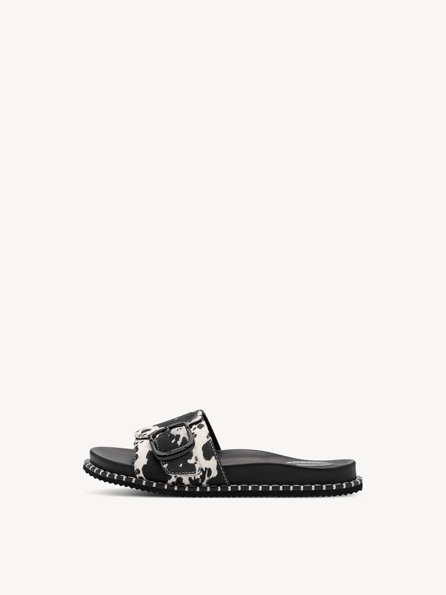 Leren Slipper - zwart
