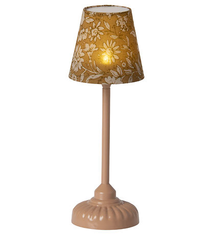 Maileg Miniature Gulvlampe m. Lys - Dark Powder