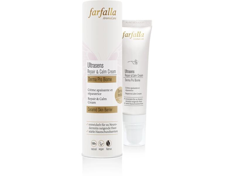 Farfalla Gesichtscrème Ultrasens Repair and Calm 30 ml Natürliche Gesichtspflege, beruhigt gereizte Haut