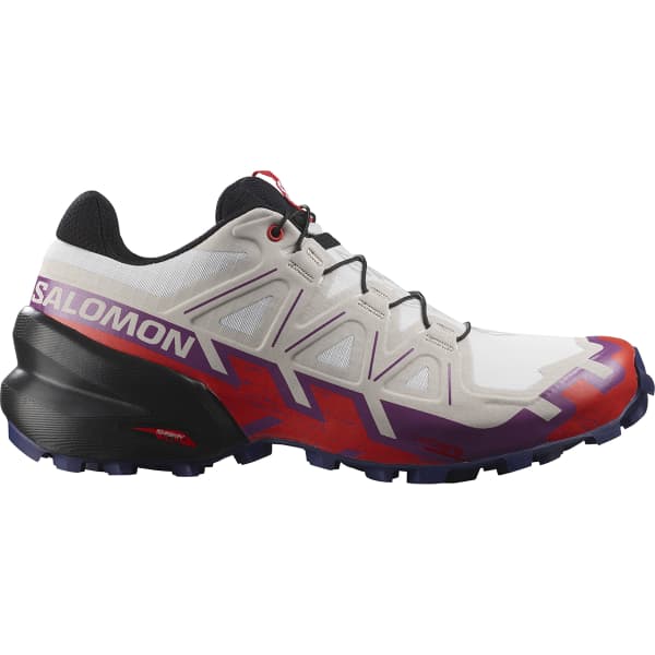 Chaussure trail SALOMON SPEEDCROSS 6 W WHITE/SPARKLING GRAPE/FIERY RED