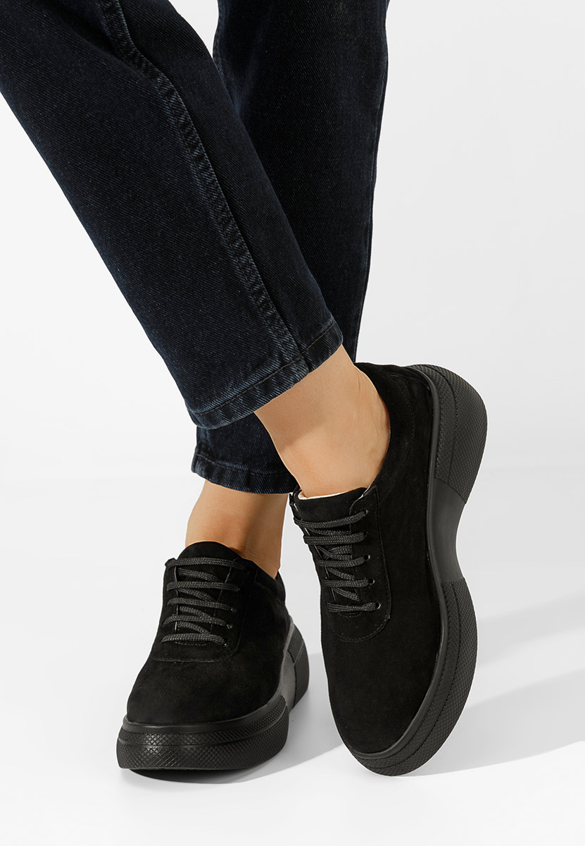 Chaussures casual à plateforme noirs Delisa V2