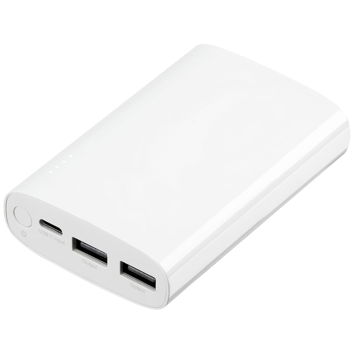 Sandstrøm 10050 mAh powerbank (hvit