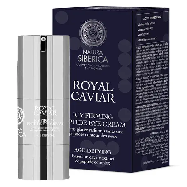 Creme firmador Natura Siberica com peptídeos para o contorno dos olhos
