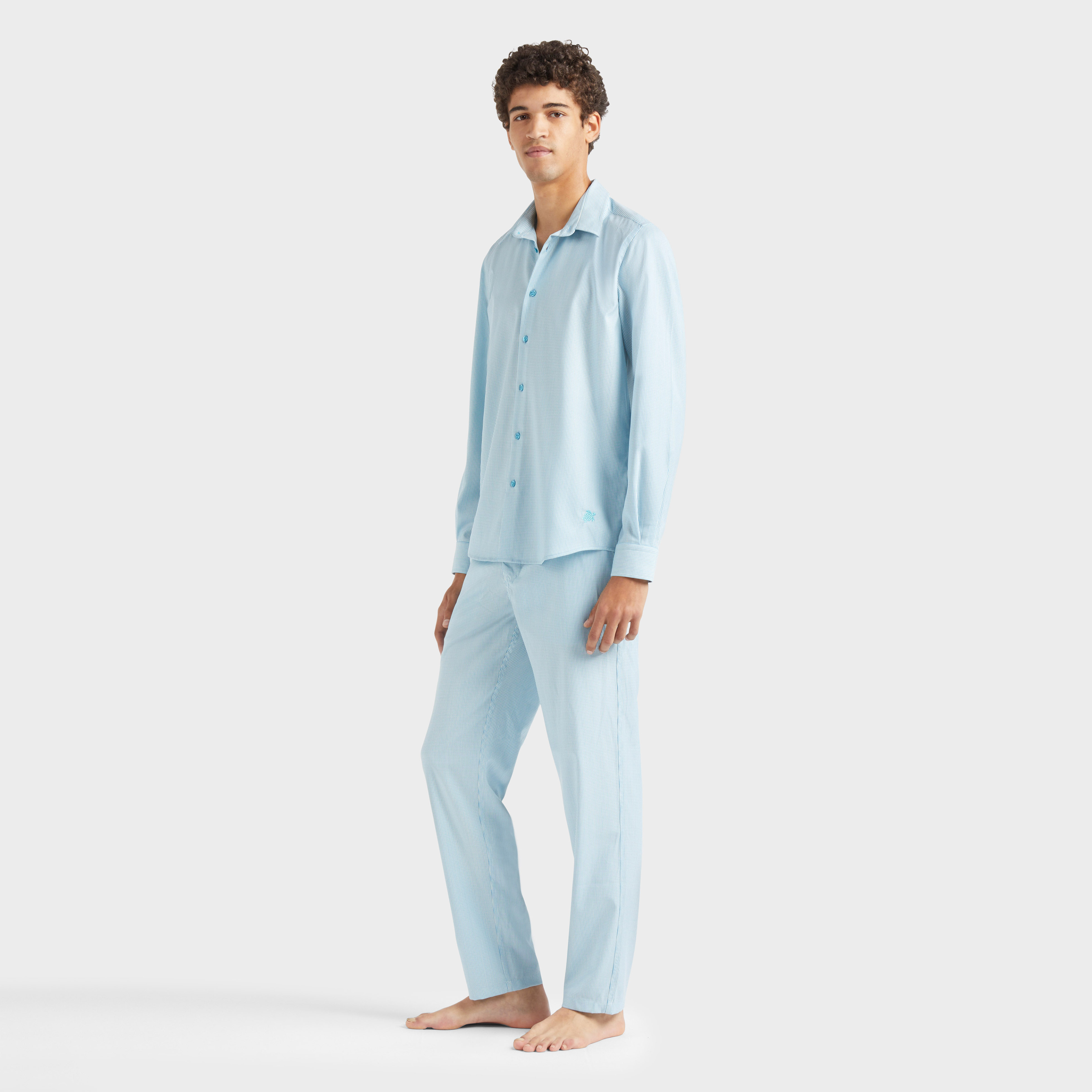 Chemise en laine homme Micro Rayures Tailoring