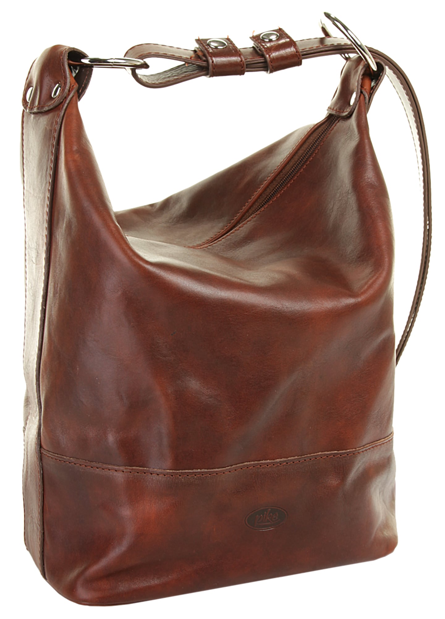 Piké Cityrucksack echt Leder, Made in Italy
