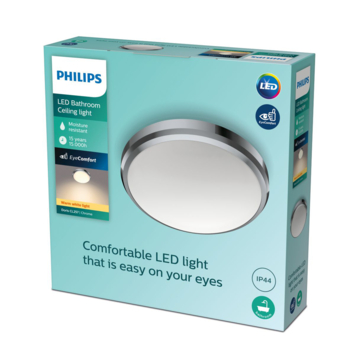 Philips LED Plafondlamp Doris chroom 6W 2700K