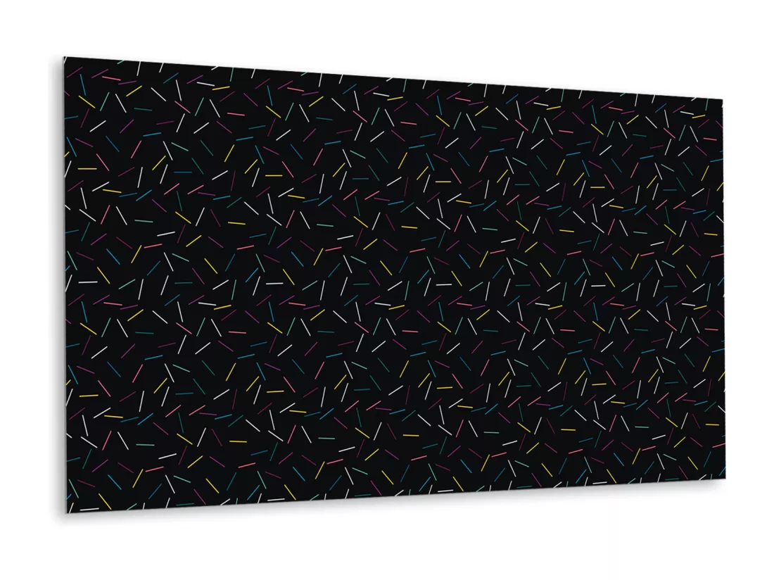 Panneaux muraux en vinyle, Planches en vinyle adhésives - 100x50 cm - Lignes colorées