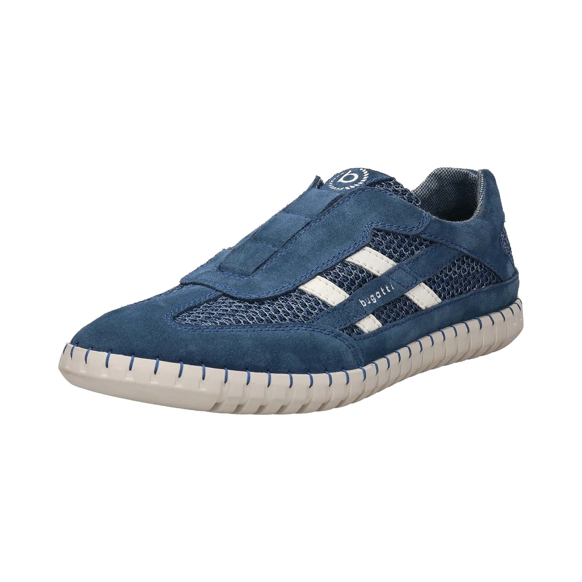 Leder Slip on blau