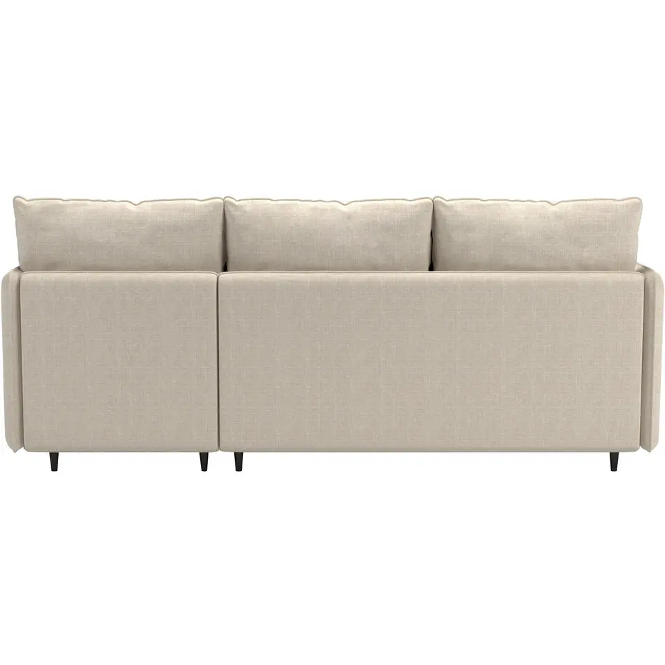 Lindhus - Bank met chaise longue omkeerbaar in stof crème