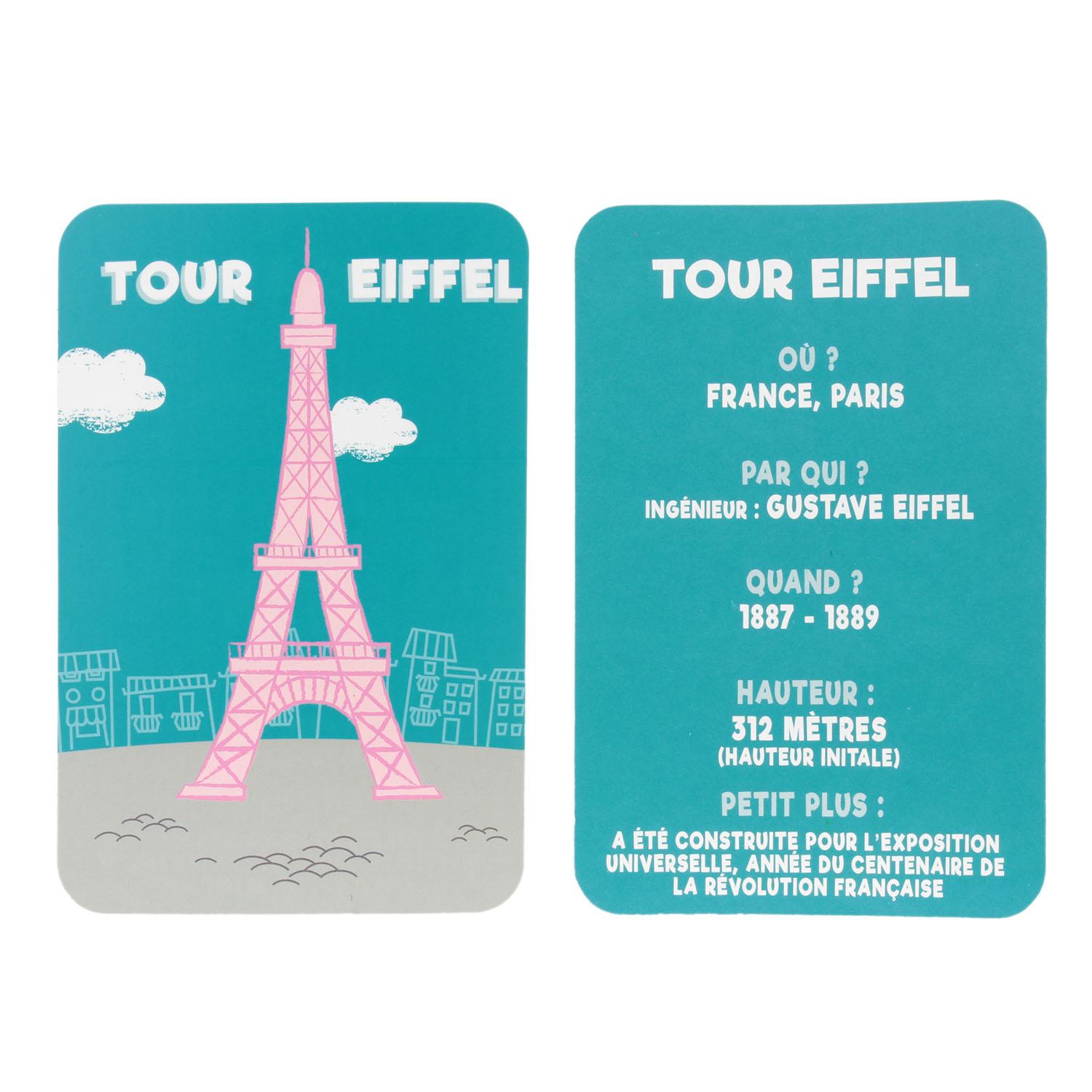CARTE EDUCATIVE J APPRENDS LES MONUMENTS X30 PIECES