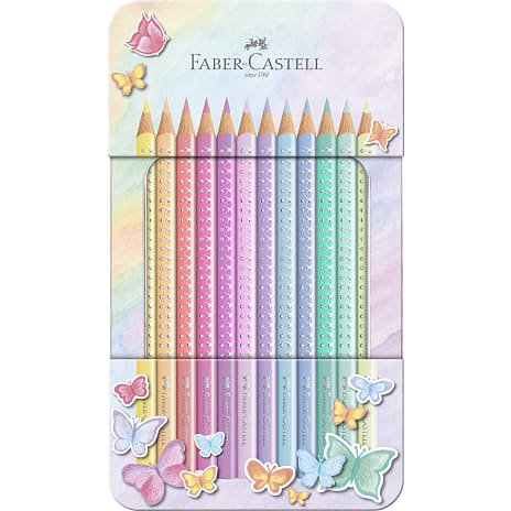 Faber-Castell farveblyanter 12 stk. - sparkle pastel