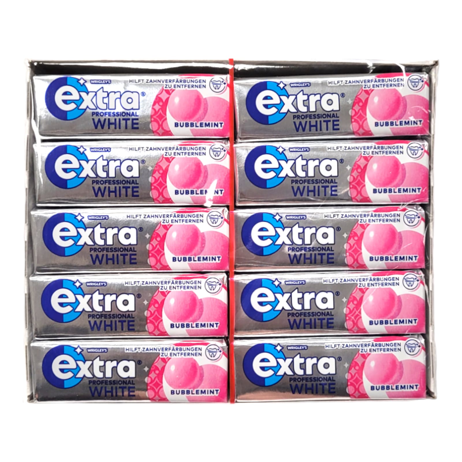 Wrigleys Extra Professional White Bubblemint Dragee 30 Packungen MHD:5.1.26