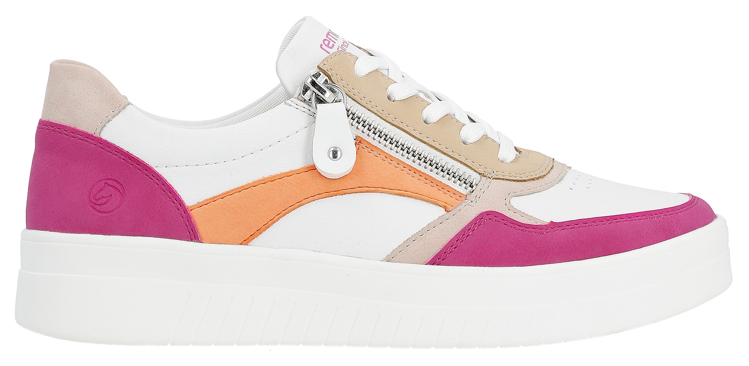 Remonte Plateausneaker  , Freizeitschuh, Halbschuh, Schnürschuh in schmaler Form