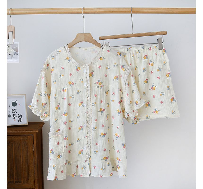 molpes - Pyjamaset met bloemenprint