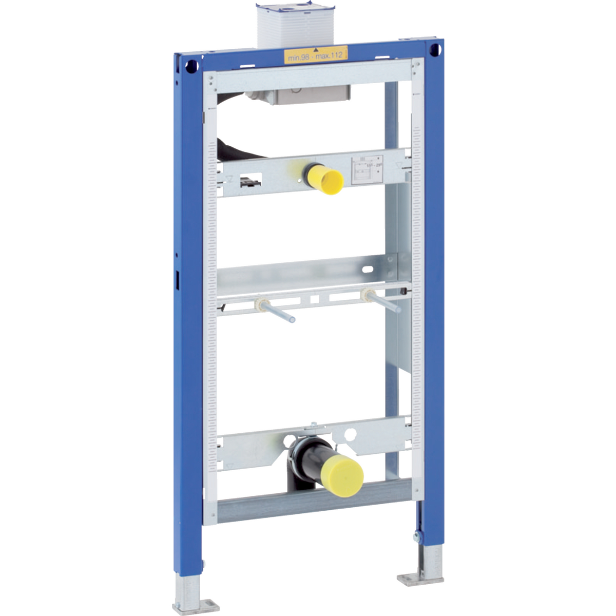 Geberit Duofix urinoir element m. planchet bediening H98cm z. urinoirsturing