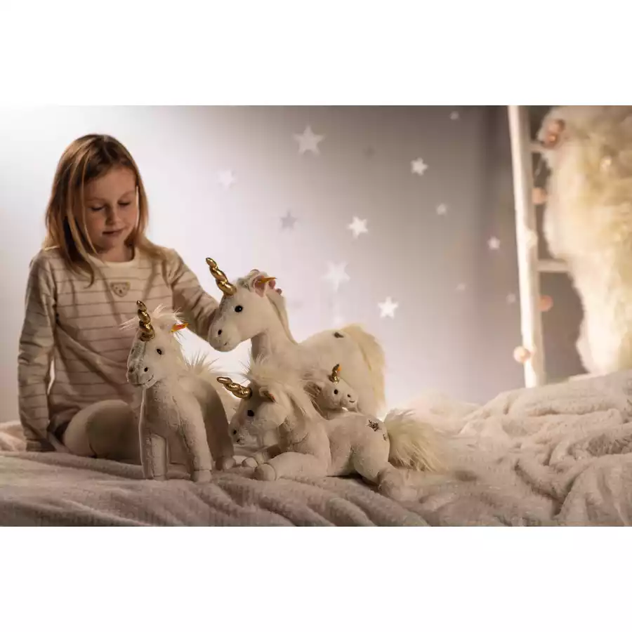 Steiff Soft Cuddly Friends Einhorn Unica weiß stehend, 27 cm