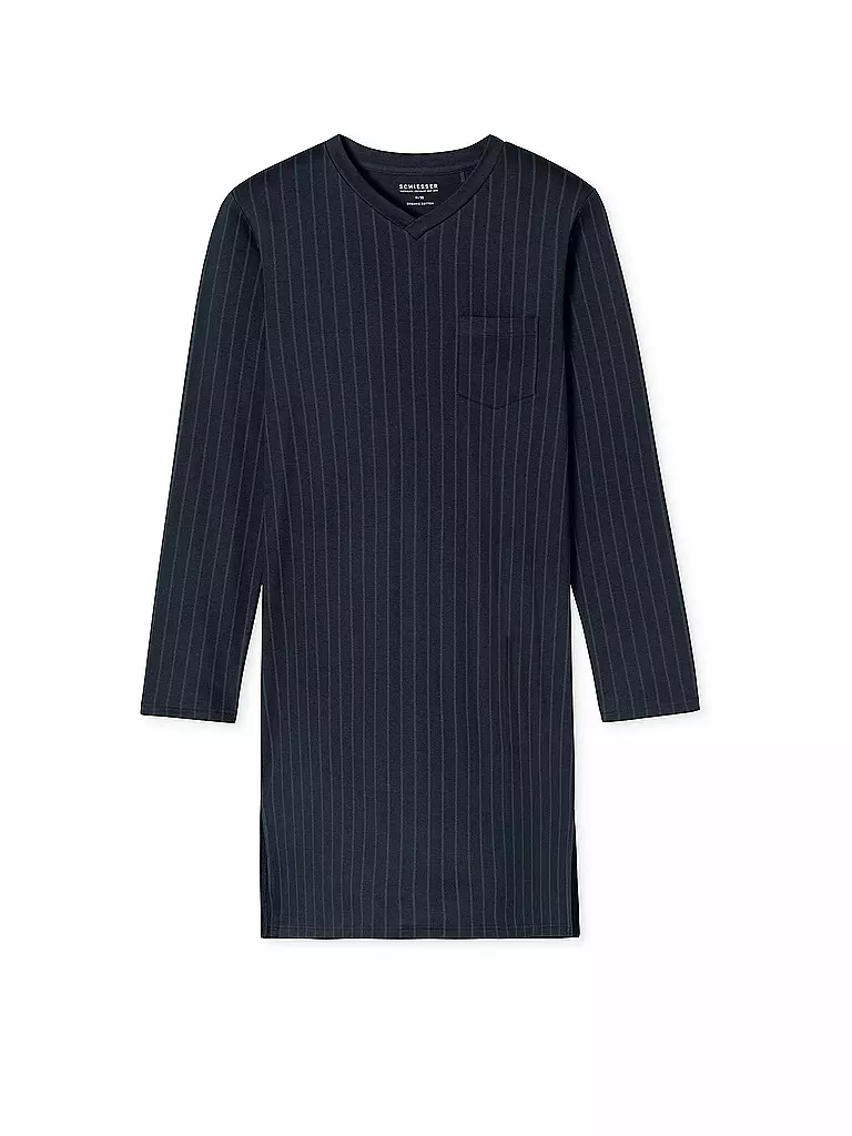 SCHIESSER Nachthemd blau