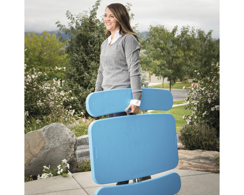 Lifetime 4-zits kleutermeubelset bestaande uit: 2 banken, tafel, blauw kunststof