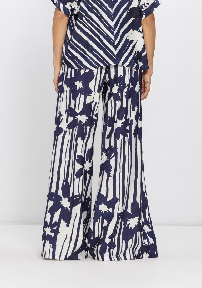 blauwe caroline biss wijde broek 1574