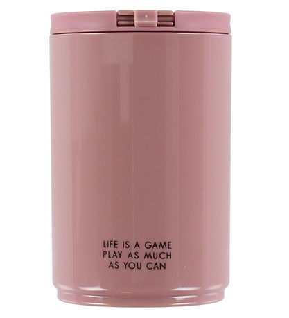 Design Letters Becher m. Strohhalme - Travel - 330 ml - Rosa