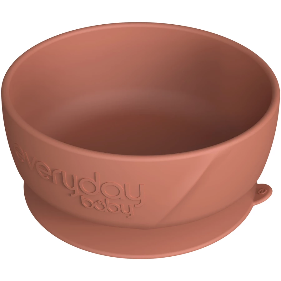 everyday® baby Esslernschüssel mit Saugfuß Silikon, nature red