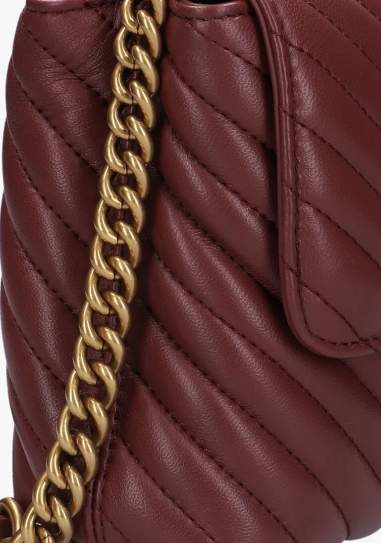 PINKO bordeaux pinko handtas love lady puff classic cl
