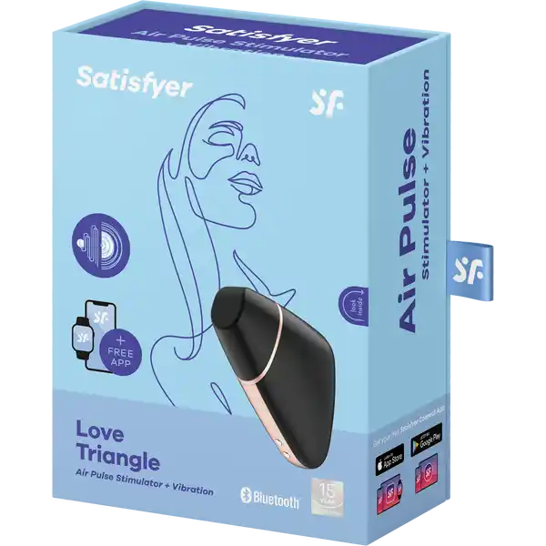 Love Triangle Air Pulse Stimulator + Vibration