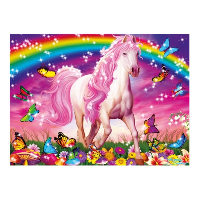 Puzzle - Pferdetraum - 100 XXL Teile - Glitter