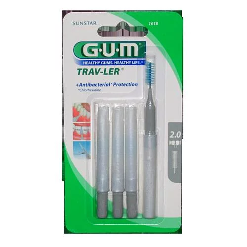 Brossette interdentaire GUM TRAV-LER 2,0 mm - 4 unités