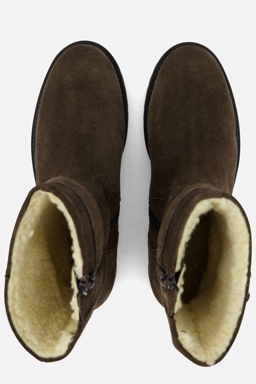 Gabor Enkellaarsjes bruin Suede