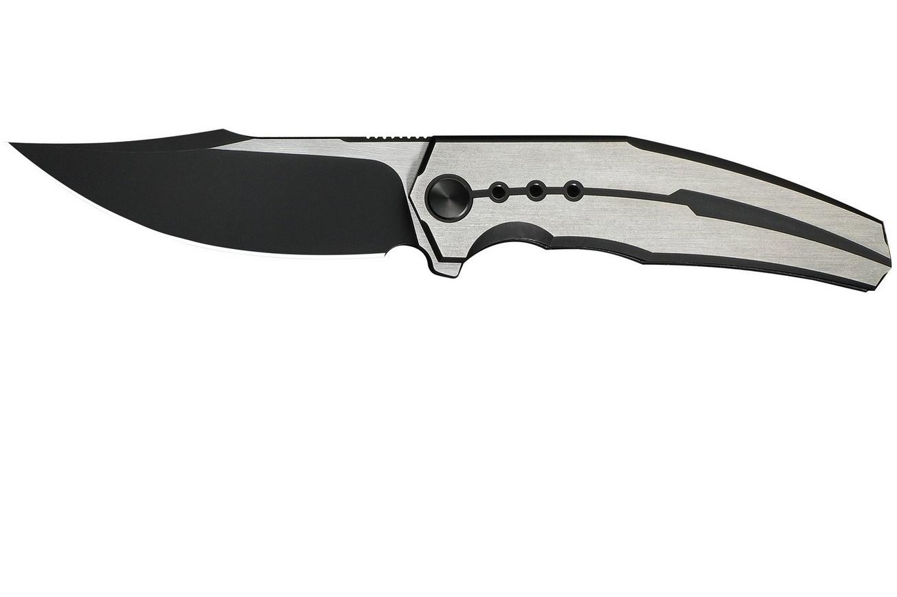 WE Knife Kyklos WE23086-3 Blackwashed M390, Satin Black Titanium, zakmes