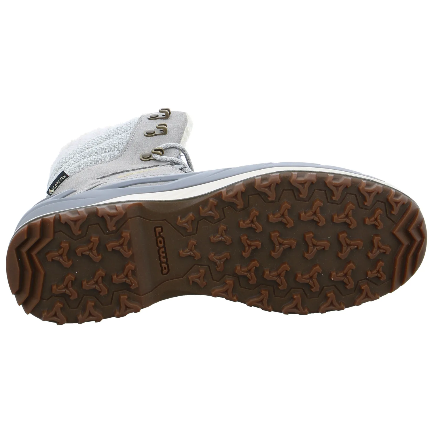 LOWA Snowboots Damen Grau Leder