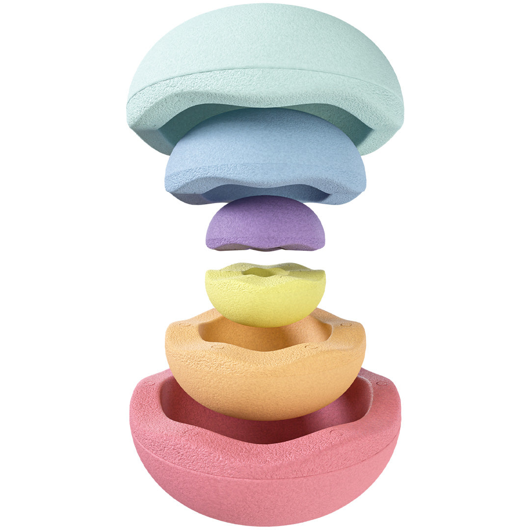 Stapelstein inside rainbow pastel - 6st