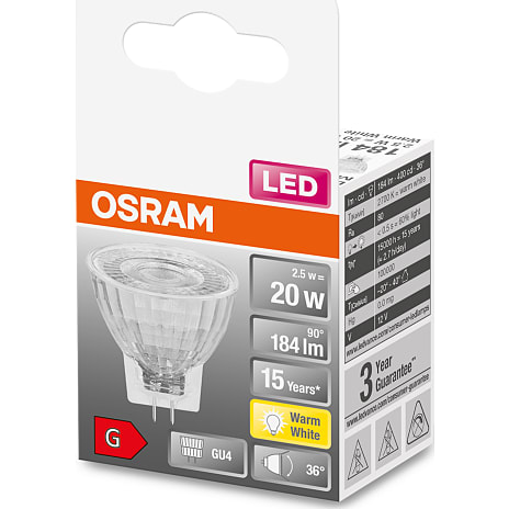 Osram LED reflektorpære 20W - varmt hvidt lys