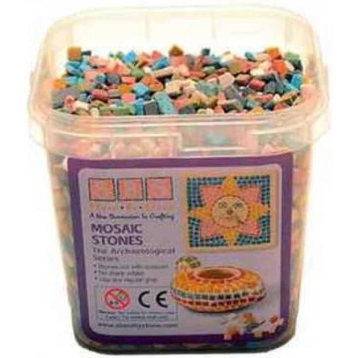 Mosaique antique culture club 0.5x0.5cm seau de 1kg 6000    pieces coloris assortis