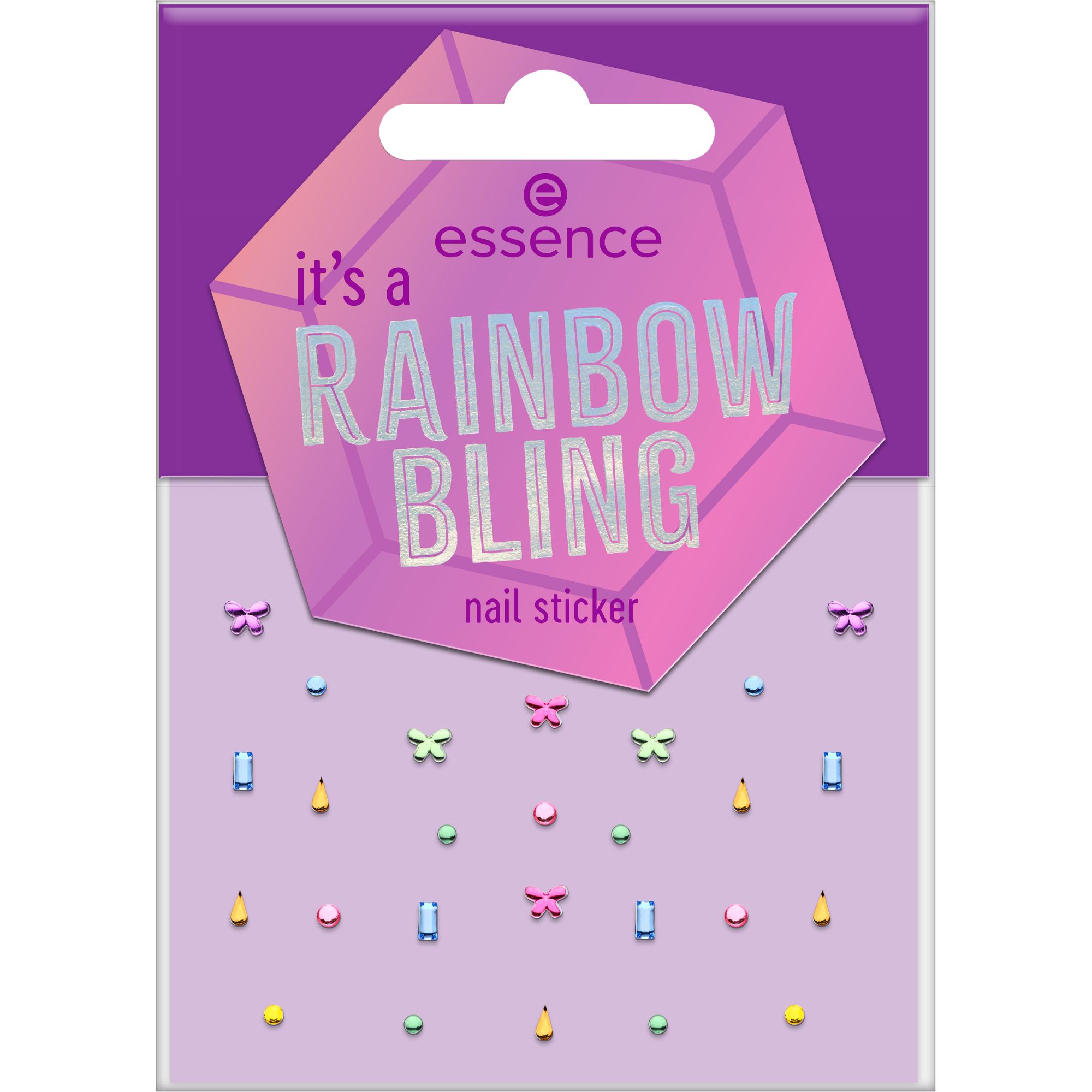 it's a RAINBOW BLING nail sticker