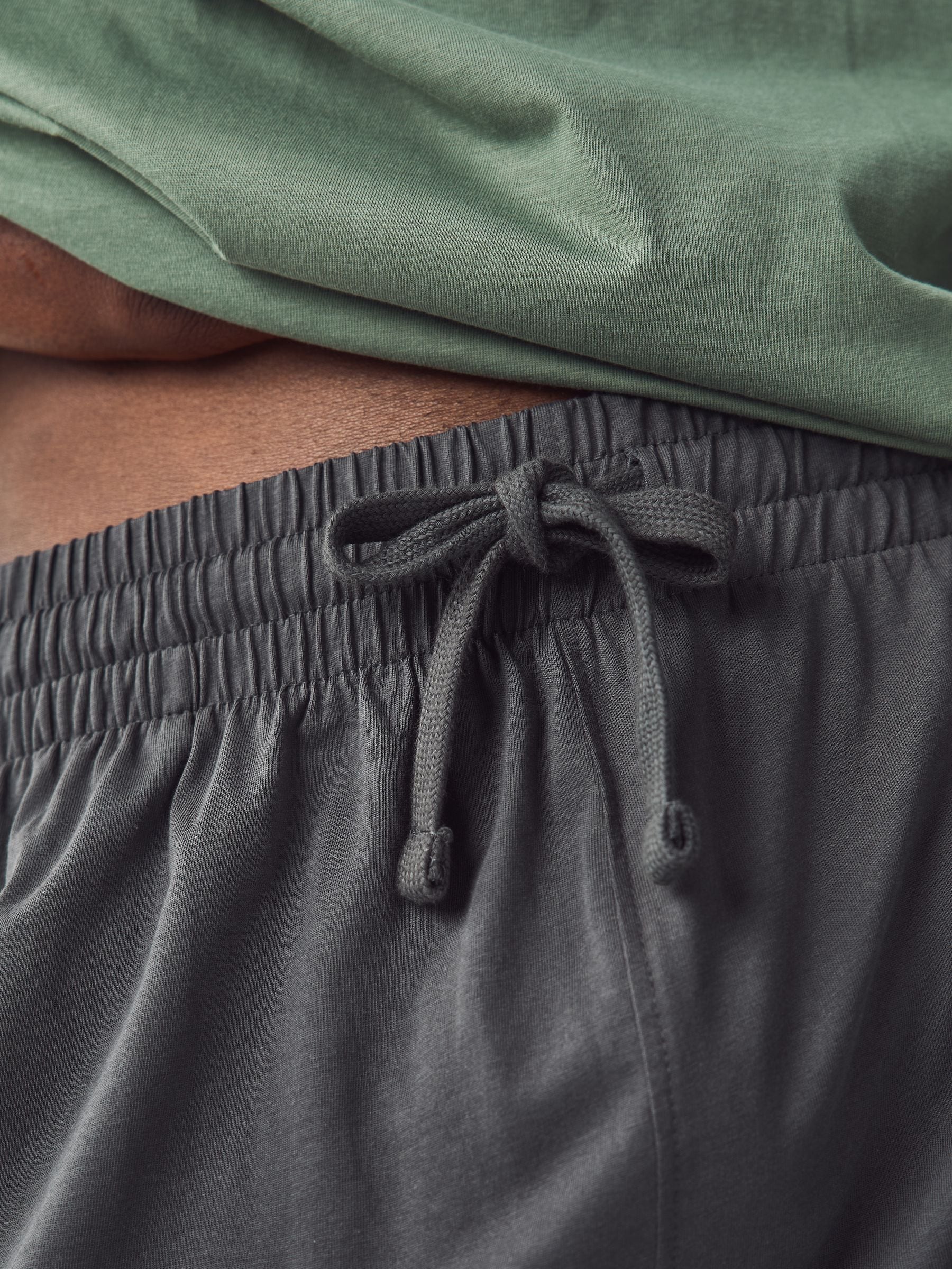 Saliegroen/leisteengrijs - Korte jersey pyjama's verpakking van 2