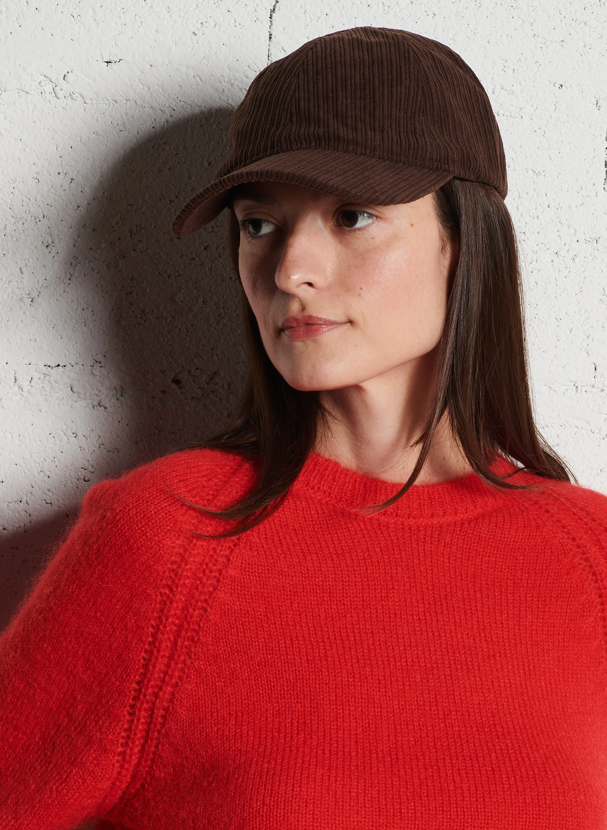 MALVI - Casquette côtelée | Marron
