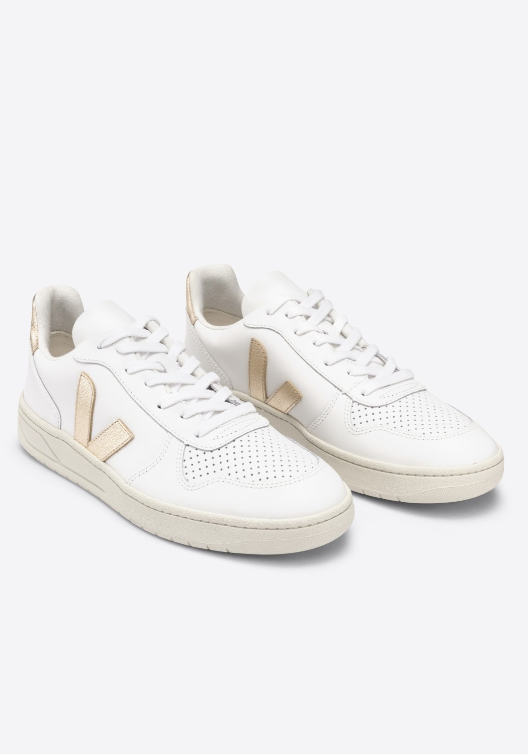 Veja Sneaker V-10 Leather Extra White Platine