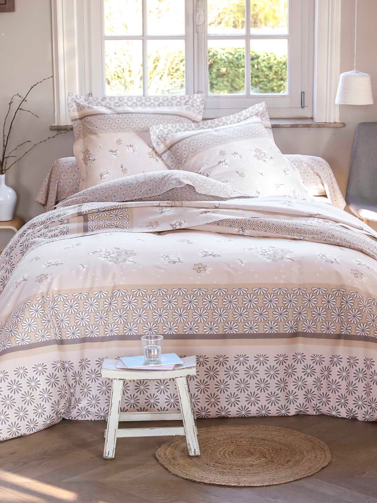 Housse de couette fleurettes