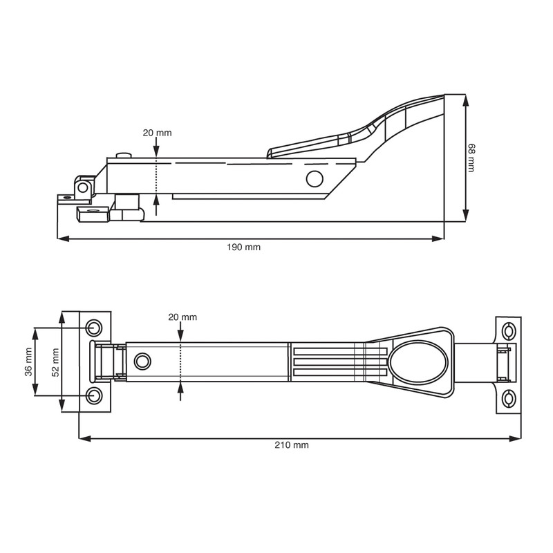 DX raamuitzetter 16cm RVS-antraciet