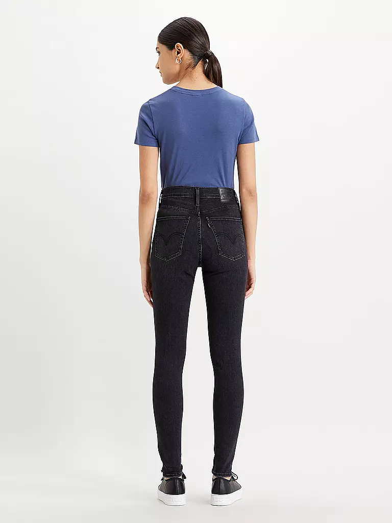 LEVI'S® Highwaist Jeans Super Skinny Fit MILE schwarz